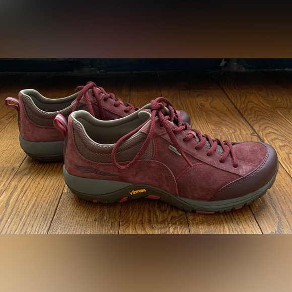 DANSKO Paisley Burgundy Red Waterproof Walking/Hiking Shoe - EU 41/US 10 - 10.5 - Picture 6 of 12